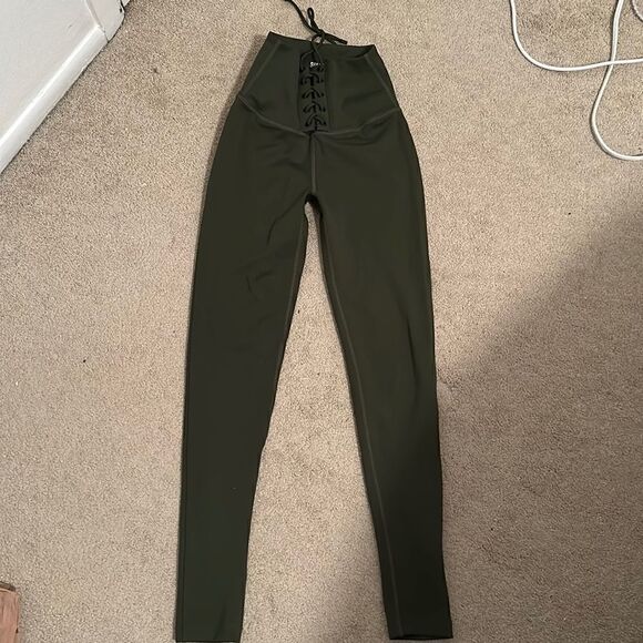 Splits 59 NEW green lace up legging XS - Picture 1 of 5